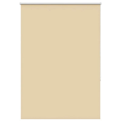 Berkfield Roller Blind Blackout Beige 95X150 Cm Fabric Width 90.7 Cm Polyester - image 1