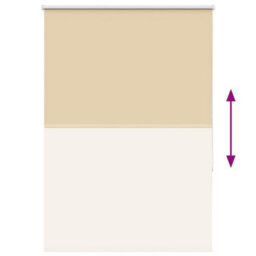 Berkfield Roller Blind Blackout Beige 95X150 Cm Fabric Width 90.7 Cm Polyester - thumbnail 9