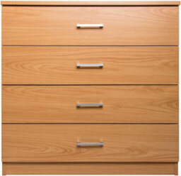 Home Treats Beech Chest Of 4 Drawers Anti Bowing  Support 75 X 72 X 36 Cm - thumbnail 4