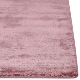 Beliani Rug Gesi Ii Pink 160 X 230 Cm Viscose - thumbnail 4