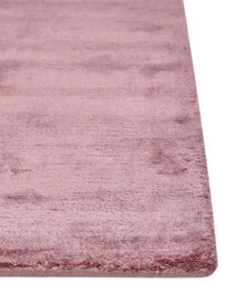 Beliani Rug Gesi Ii Pink 160 X 230 Cm Viscose - thumbnail 5