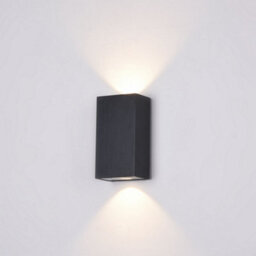 Luminosa Lighting Luminosa Times Square Integrated Led Wall Lamp Black, Ip54 - thumbnail 4