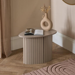 Ohs Madison Ribbed Side Table Corner Bedroom Living Room - Natural