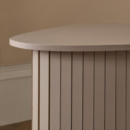 Ohs Madison Ribbed Side Table Corner Bedroom Living Room - Natural - thumbnail 2
