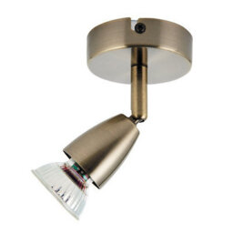 Luminosa Lighting Luminosa Amalfi Adjustable 1 Light Spotlight Antique Brass, Gu10 - thumbnail 2