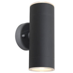 Long Life Lamps Company Modern 11W Led Double Outdoor Wall Light Black Warm White Zlc347B - thumbnail 1