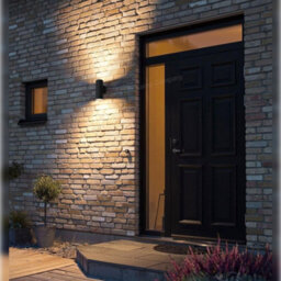 Long Life Lamps Company Modern 11W Led Double Outdoor Wall Light Black Warm White Zlc347B - thumbnail 9