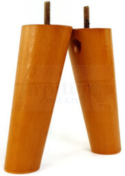 L&F Wood Legs Golden Oak 180mm High Set Of 4 Replacement Angled Furniture Legs Set Of 4 Sofas Chairs Stools M8 - thumbnail 7