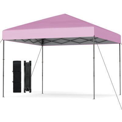 Gainoom 300 X 295 Cm Pop Up Canopy Tent Pink Foldable Outdoor Sunshade Patio Shelter Gazebo - image 1