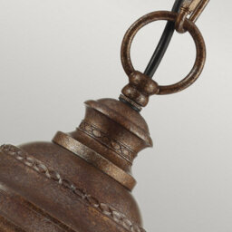 Luminosa Lighting Elstead English Bridle 3 Light Large Outdoor Ceiling Chain Lantern British Bronze, E14 - thumbnail 2