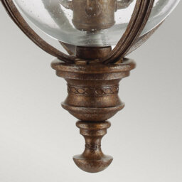 Luminosa Lighting Elstead English Bridle 3 Light Large Outdoor Ceiling Chain Lantern British Bronze, E14 - thumbnail 5