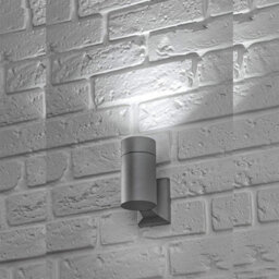 CGC Lighting Cgc Matte Grey Single Bulb Outdoor Cylinder Led Wall Light - thumbnail 1