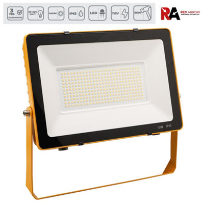Red Arrow 150W Led 110V Floodlight Slim - Site Lighting 4000K Ip65 Rated With Integrated Leds - image 1