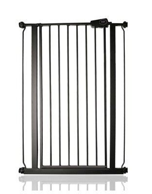 Safetots Extra Tall Metal Safety Gate Pressure Fit, 75Cm - 82.6Cm, Matt Black, 104Cm In Height, Extra Tall Baby Gate - image 1
