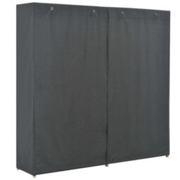 Berkfield Wardrobe Grey 173X40X170 Cm Fabric - thumbnail 3