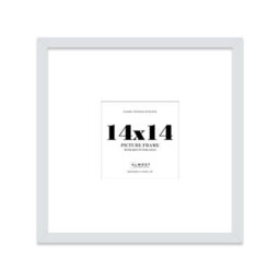 "14X14"" Light Grey Picture Frame - 14X14"" Square Frame With 10X10"" Mount For 14X14""/10X10"" Pictures Moderrn Style Thin Edge, 1 Pack" - thumbnail 1