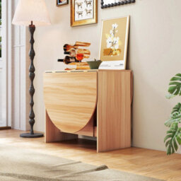 Folding Multifunction Table Drop Leaf Extendable Dining Table- - thumbnail 3