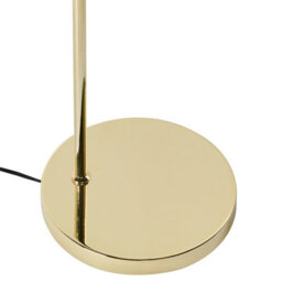 Beliani Floor Lamp Gold-Plated Iron Base Clear Glass Shade Modern Minimalist Living Lamp - thumbnail 5
