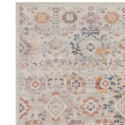 The Rug Edit Flores Mina Fr02 Traditional Floral 65mm Grey Runner, 066X240Cm - thumbnail 5