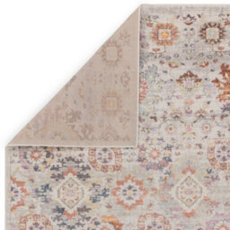 The Rug Edit Flores Mina Fr02 Traditional Floral 65mm Grey Runner, 066X240Cm - thumbnail 6