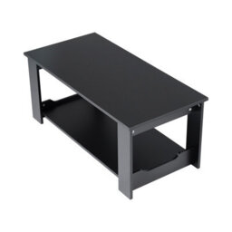Living And Home 2 Tier Simple Wooden Coffee Table Desk 100X48X42Cm - thumbnail 3