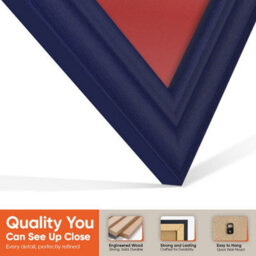 "16X16"" Purple Classic Vinyl Record Frame With Crimson Mount For 12 Inch Lp Disc - Ak Frames" - thumbnail 3