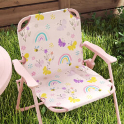Aiyaplay Kids Garden Table And Chair Set, Outdoor Patio Set W/ Parasol, Pink - thumbnail 8