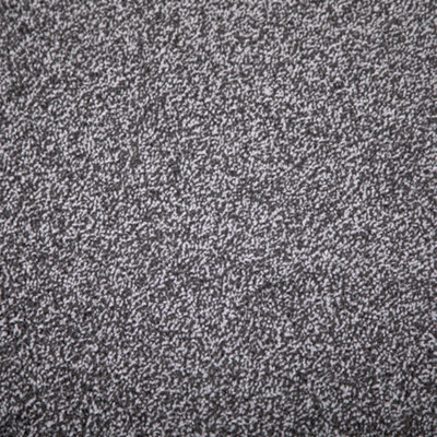 FloorMatch Dark Grey Graphite Saxony Carpet Soft Luxury Pile 8mm Thick - 4M Width - image 1