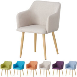 Mof Classic Fabric Tub Chair Wing Back Armchair Sofa Vanity Bedroom Dressing Chair K5 (Beige)