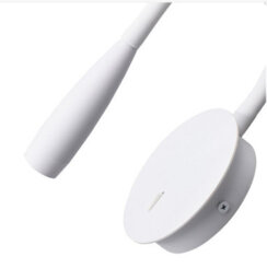 Amorly Bedside Reading Wall Light Adjustable Hose Wall Lamp With Switch 360 Rotating Wall Sconce 3W - 3000K Bedroom Wall Lamps,white - thumbnail 3