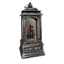 Samuel Alexander 21Cm Dual Powered Light Up Lantern Christmas Water Spinner With Carol Scene - thumbnail 9