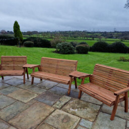 Churnet Valley Garden Furniture Ltd Valley 7 Seat Set 1X3B 2 X 2B Angled Tray - thumbnail 2