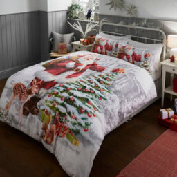 Smart Living Luxury Father Christmas Reversible Duvet Cover With Pillowcases - thumbnail 3