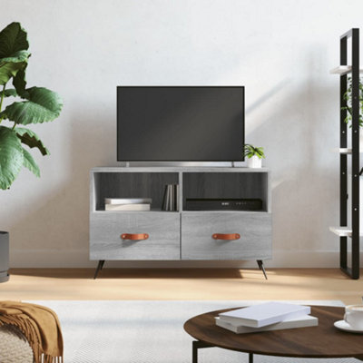 Walplus Tv Cabinet Grey Sonoma 80X36X50 Cm Engineered Wood - image 1