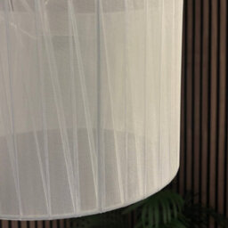 CGC Interiors Cgc Sylvie Silk Pleated Round Drum Lamp Shade - thumbnail 8