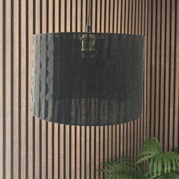 CGC Interiors Cgc Sylvie Silk Pleated Round Drum Lamp Shade - thumbnail 5