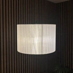 CGC Interiors Cgc Sylvie Silk Pleated Round Drum Lamp Shade - thumbnail 9