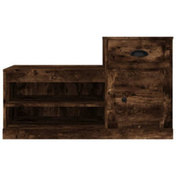 Walplus Shoe Cabinet Smoked Oak 100X42X60 Cm Engineered Wood - thumbnail 6