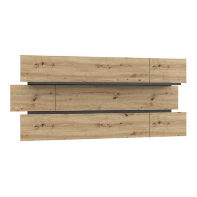Furniture To Go Klara Wall Shelf Artisan Oak / Uni Wolfram Grey Finish - image 1