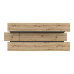 Furniture To Go Klara Wall Shelf Artisan Oak / Uni Wolfram Grey Finish - thumbnail 2
