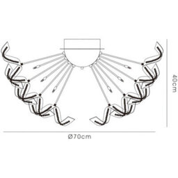 Luminosa Lighting Luminosa Esme Ceiling 20 Light G4 Polished Chrome/crystal, Not Led/cfl Compatible - thumbnail 5