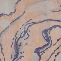 Beliani Abstract Beige Blue Area Rug 160 X 230 Cm Non-Slip - thumbnail 4