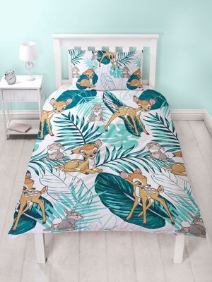 Disney Bambi Palm Leaf Single Duvet Cover Set - image 1