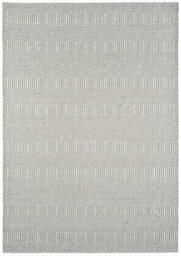 Silver Geometric Handmade Luxurious Modern Wool Easy To Clean Rug Dining Room Bedroom And Living Room-120Cm X 170Cm - thumbnail 1