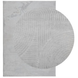 Berkfield Rug Iza Short Pile Scandinavian Look Grey 120X170 Cm - thumbnail 3