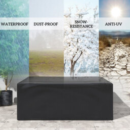 Outsunny 235X190X90Cm Large Patio Set Outdoor Garden Furniture Cover Black - thumbnail 4