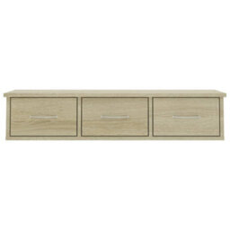 Walplus Wall-Mounted Drawer Shelf Sonoma Oak 88X26X18.5 Cm Engineered Wood - thumbnail 4