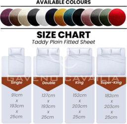 Gc Gaveno Cavailia Teddy Bear Plain Fitted Sheet Single Orange Fleece Thermal Warm Super Soft & Warm Fluffy Fitted Bed Sheet - thumbnail 6