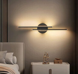 Indoor Wall Lamp Led 24W Modern Black 3000K Warm Light Long Sconce - thumbnail 5