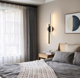 Indoor Wall Lamp Led 24W Modern Black 3000K Warm Light Long Sconce - thumbnail 3